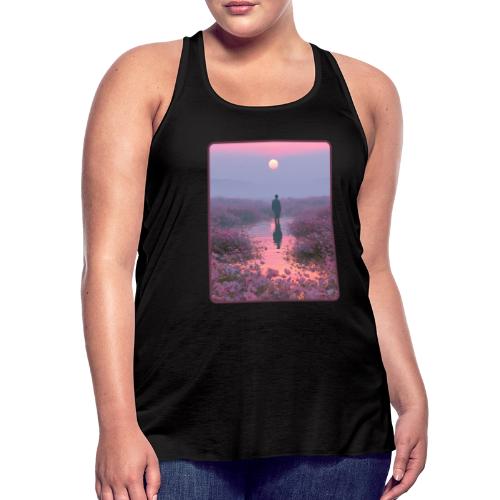 Ethereal Sunset Flower Field Art - Women's Flowy Tank Top by Bella