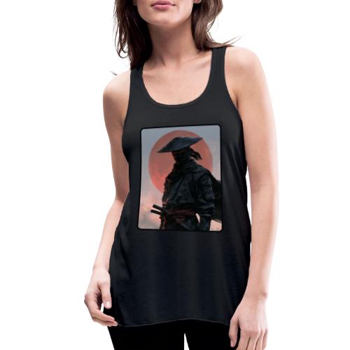 Ninja Warrior Under the Red Sun - Women's Flowy Tank Top by Bella