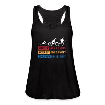 Triathlon - Women's Flowy Tank Top by Bella - black - Front - Julia (174cm)