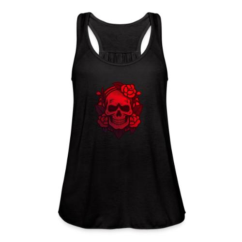 Dia de los Muertos - skull - Women's Flowy Tank Top by Bella