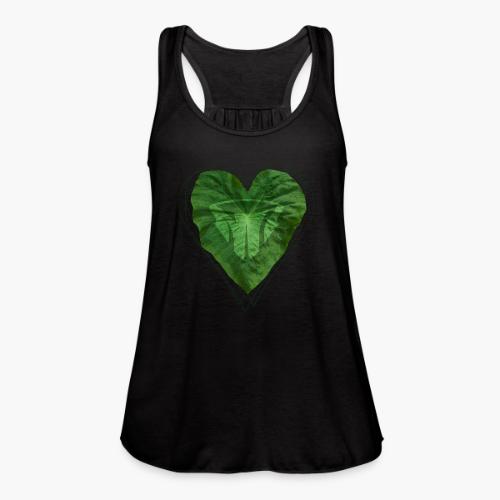Taro Heart Leaf - Women's Flowy Tank Top by Bella