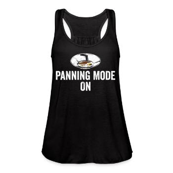 Funny Gold Panning Gold Prospectors Panning Mode O - Women's Flowy Tank Top by Bella - black - Front - Julia (174cm)