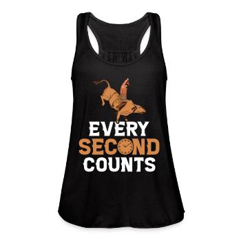Bull Rider Bull Riding Cowboy - Women's Flowy Tank Top by Bella - black - Front - Julia (174cm)