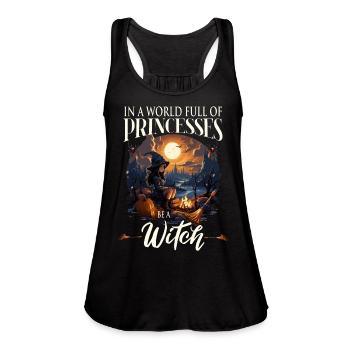 Witch - Women's Flowy Tank Top by Bella - black - Front - Julia (174cm)