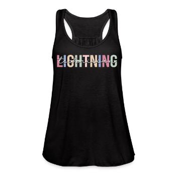 Lighting Technician Lighting Tech - Women's Flowy Tank Top by Bella - black - Front - Julia (174cm)