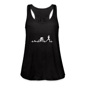 Triathlon - Women's Flowy Tank Top by Bella - black - Front - Julia (174cm)