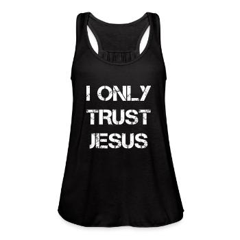 Religion Sunday Quotes - Women's Flowy Tank Top by Bella - black - Front - Julia (174cm)