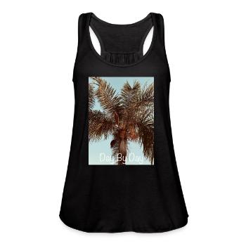 Day by day - Women's Flowy Tank Top by Bella - black - Front - Julia (174cm)