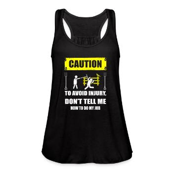 farmer, farmers union, no farmers no food, piglet - Women's Flowy Tank Top by Bella - black - Front - Julia (174cm)