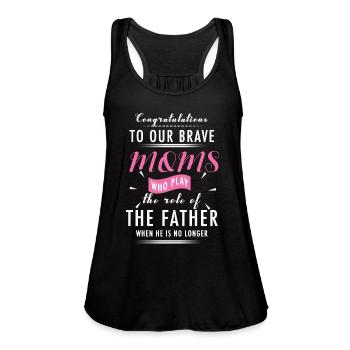 Congratulations to our brave moms... - Women's Flowy Tank Top by Bella - black - Front - Julia (174cm)