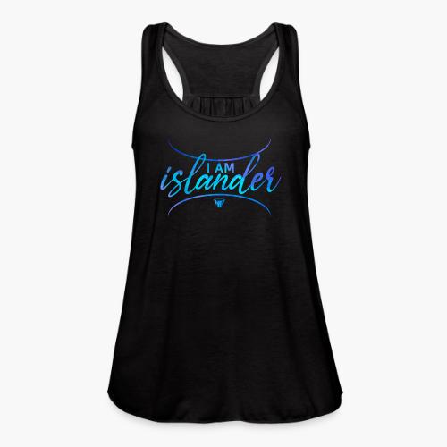 I am Islander (Blue) - Women's Flowy Tank Top by Bella