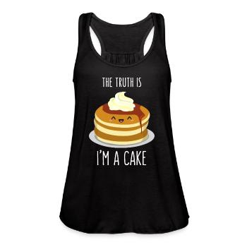Pan Cake - Women's Flowy Tank Top by Bella - black - Front - Julia (174cm)