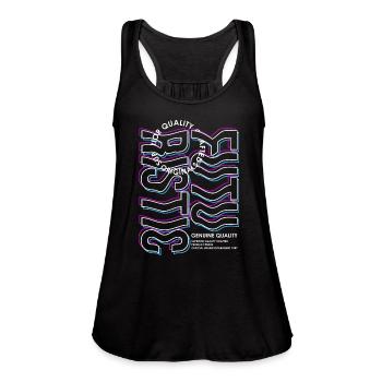 Futuristic Streetwear - Women's Flowy Tank Top by Bella - black - Front - Julia (174cm)