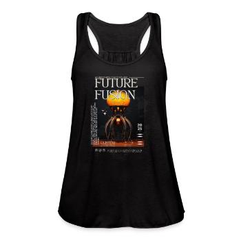 Future Fusion Where Imagination Meets Innovation - Women's Flowy Tank Top by Bella - black - Front - Julia (174cm)