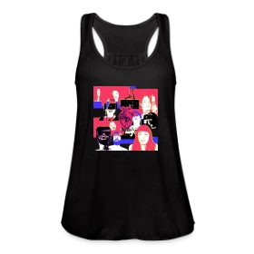 O Face DD - Women's Flowy Tank Top by Bella