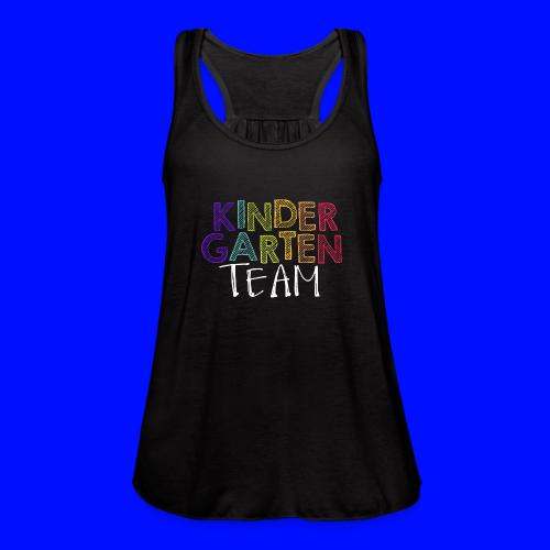 Kindergarten Team Grade Level Team Teacher T-Shirt - Women's Flowy Tank Top by Bella