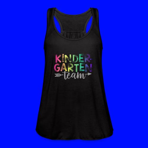 Kindergarten Team Teacher T-Shirts Rainbow - Women's Flowy Tank Top by Bella