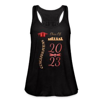 Congratulations Class of 2023 - Women's Flowy Tank Top by Bella - black - Front - Julia (174cm)