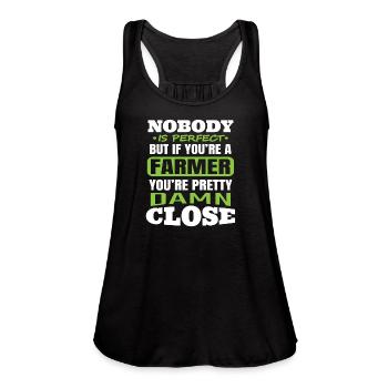 Farmer - Women's Flowy Tank Top by Bella - black - Front - Julia (174cm)