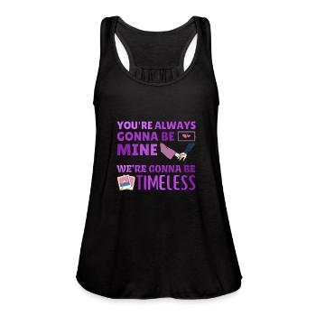 Timeless TV - Women's Flowy Tank Top by Bella - black - Front - Julia (174cm)