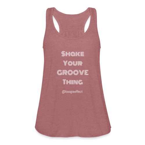 shake your groove thing white - Women's Flowy Tank Top by Bella