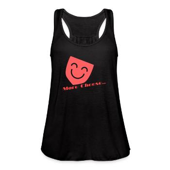 Cheese - Women's Flowy Tank Top by Bella - black - Front - Julia (174cm)