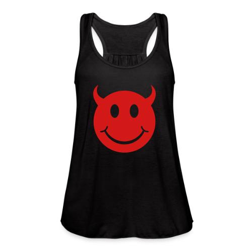 Smiley Devil Face - Women's Flowy Tank Top by Bella