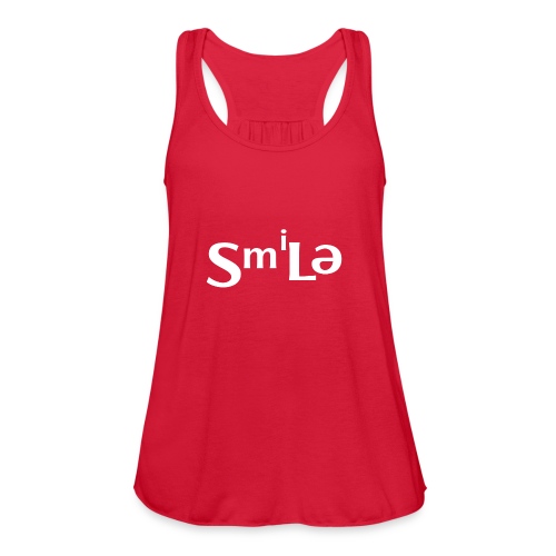 Smile Abstract Design - Women's Flowy Tank Top by Bella
