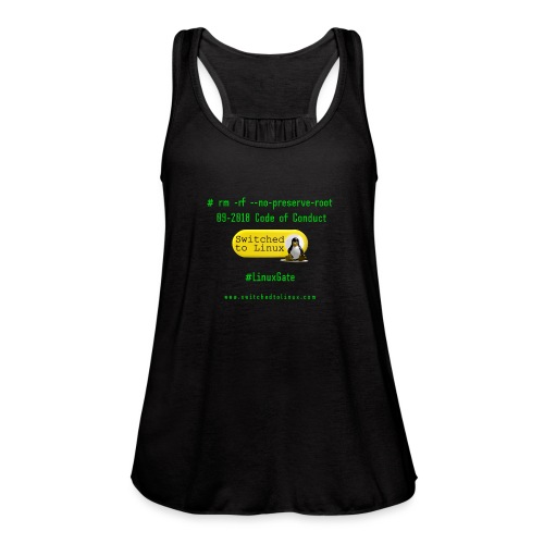 rm Linux Code of Conduct - Women's Flowy Tank Top by Bella