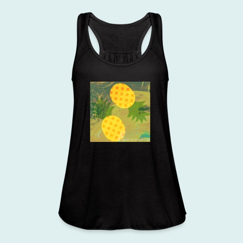 Thefrostedpineapple.com Abstract Pineapple Design - Women's Flowy Tank Top by Bella