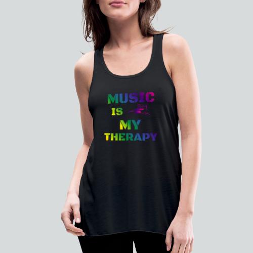 Music is my Therapy - Women's Flowy Tank Top by Bella