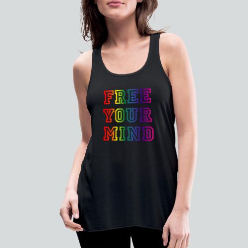 FREE YOUR MIND colored - Women's Flowy Tank Top by Bella