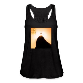 Light of The World - Women's Flowy Tank Top by Bella - black - Front - Julia (174cm)