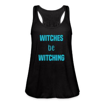 witches be witching - Women's Flowy Tank Top by Bella - black - Front - Julia (174cm)
