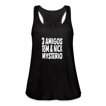 Tom And Nick Mysterio - Women's Flowy Tank Top by Bella - black - Front - Julia (174cm)