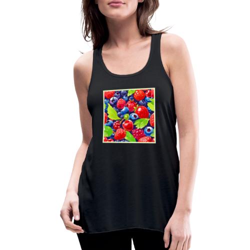 Summer Berry Medley - Women's Flowy Tank Top by Bella
