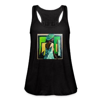 Style - Women's Flowy Tank Top by Bella - black - Front - Julia (174cm)