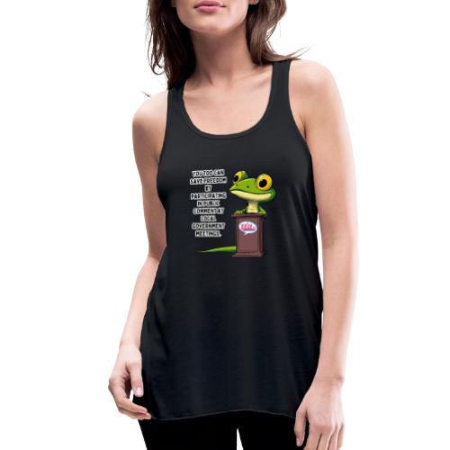 Public Comment Lizard Design - Women's Flowy Tank Top by Bella