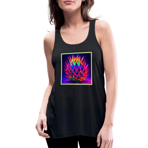 Electric Neon Dragon Fruit - Women's Flowy Tank Top by Bella