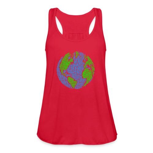 Global PEACE Sphere - Women's Flowy Tank Top by Bella