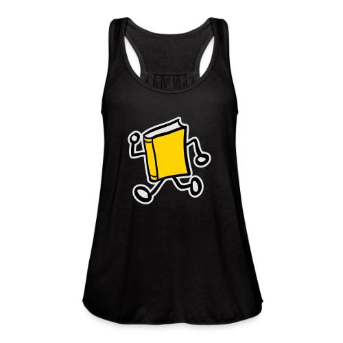 internal bally solo 3 colour white outline - Women's Flowy Tank Top by Bella