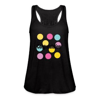 Congratulations cute - Women's Flowy Tank Top by Bella - black - Front - Julia (174cm)