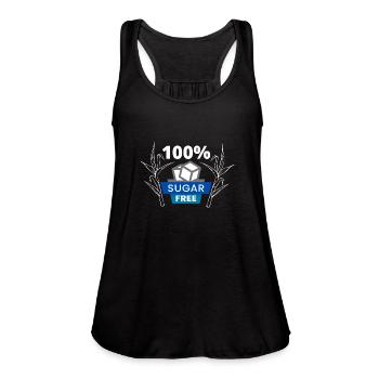 Farmer gift Ideas : 100 sugar free - Women's Flowy Tank Top by Bella - black - Front - Julia (174cm)
