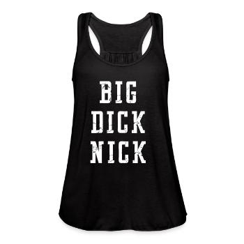 Big Dick Nick - Women's Flowy Tank Top by Bella - black - Front - Julia (174cm)