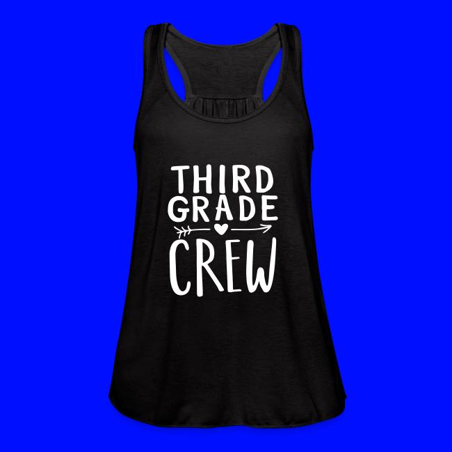 Third Grade Crew Heart Teacher T-Shirts
