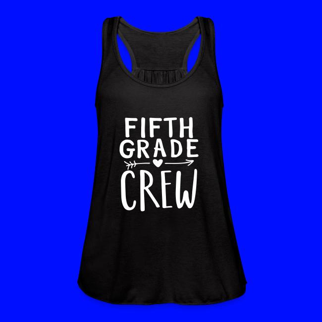 Fifth Grade Crew Heart Teacher T-Shirts