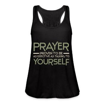 Anti Religion - Women's Flowy Tank Top by Bella - black - Front - Julia (174cm)