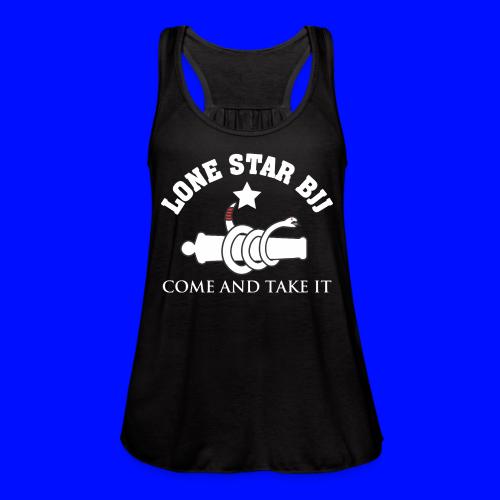 Lone Star BJJ - Come and Take It - White and Red - Women's Flowy Tank Top by Bella
