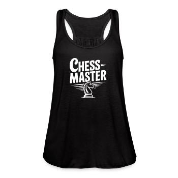 Chess Master Knight - Women's Flowy Tank Top by Bella - black - Front - Julia (174cm)