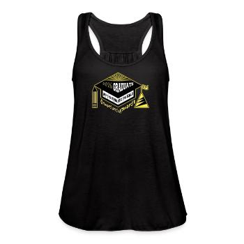 Congratulations, 2026 Graduate! - Women's Flowy Tank Top by Bella - black - Front - Julia (174cm)